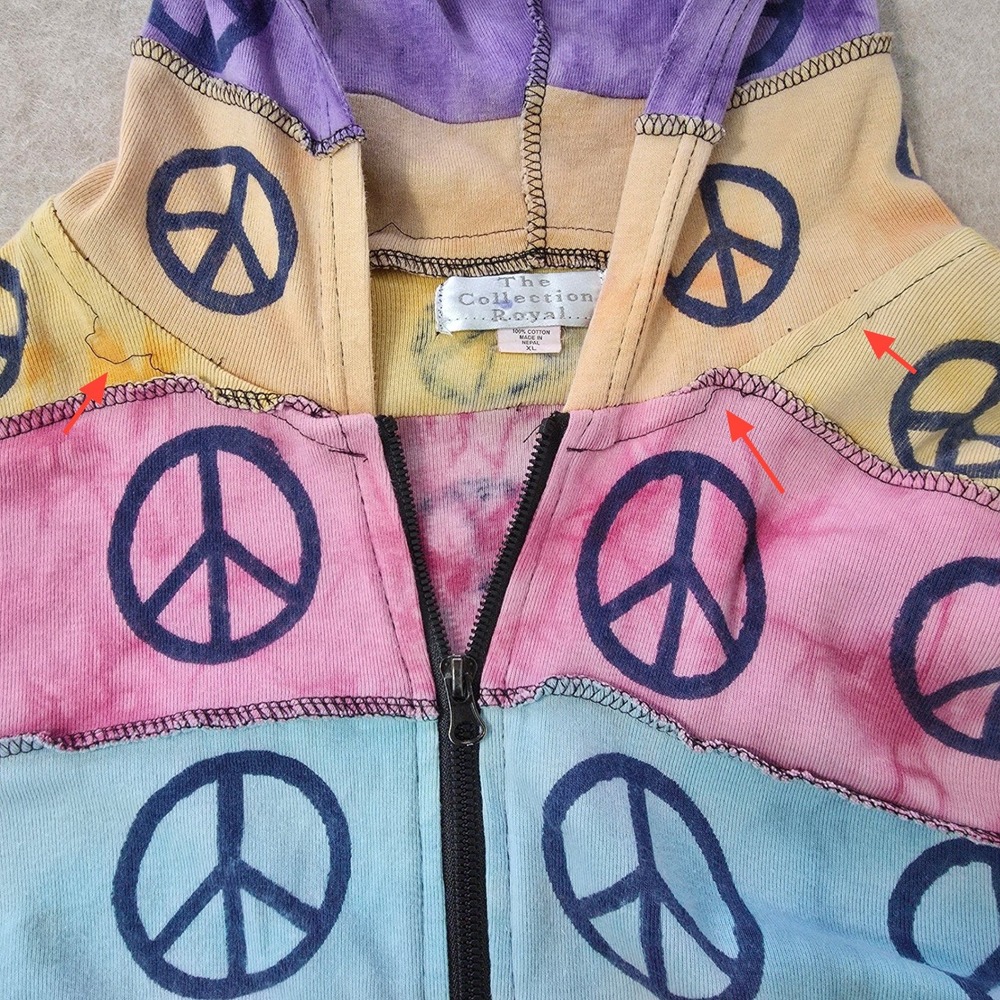 The Collection Royal Patchwork Rainbow Peace Sign… - image 6